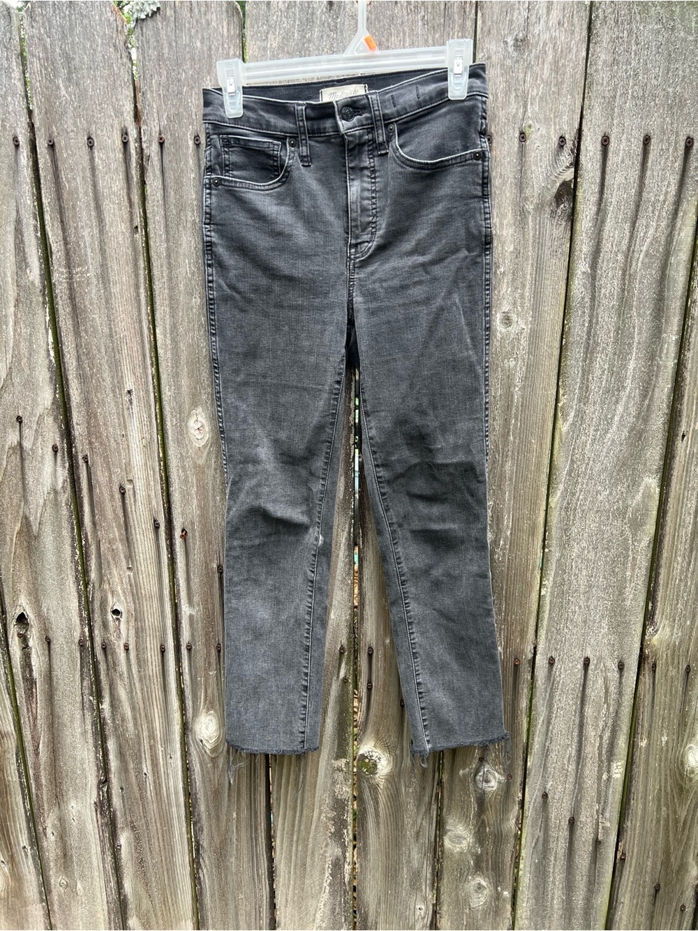 Madewell Women's Slim Straight Jeans in Washed Black